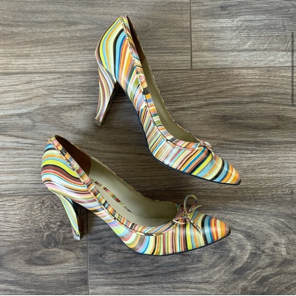 Paul Smith Shoes - Paul Smith Swirl Striped Vintage Pumps | 41